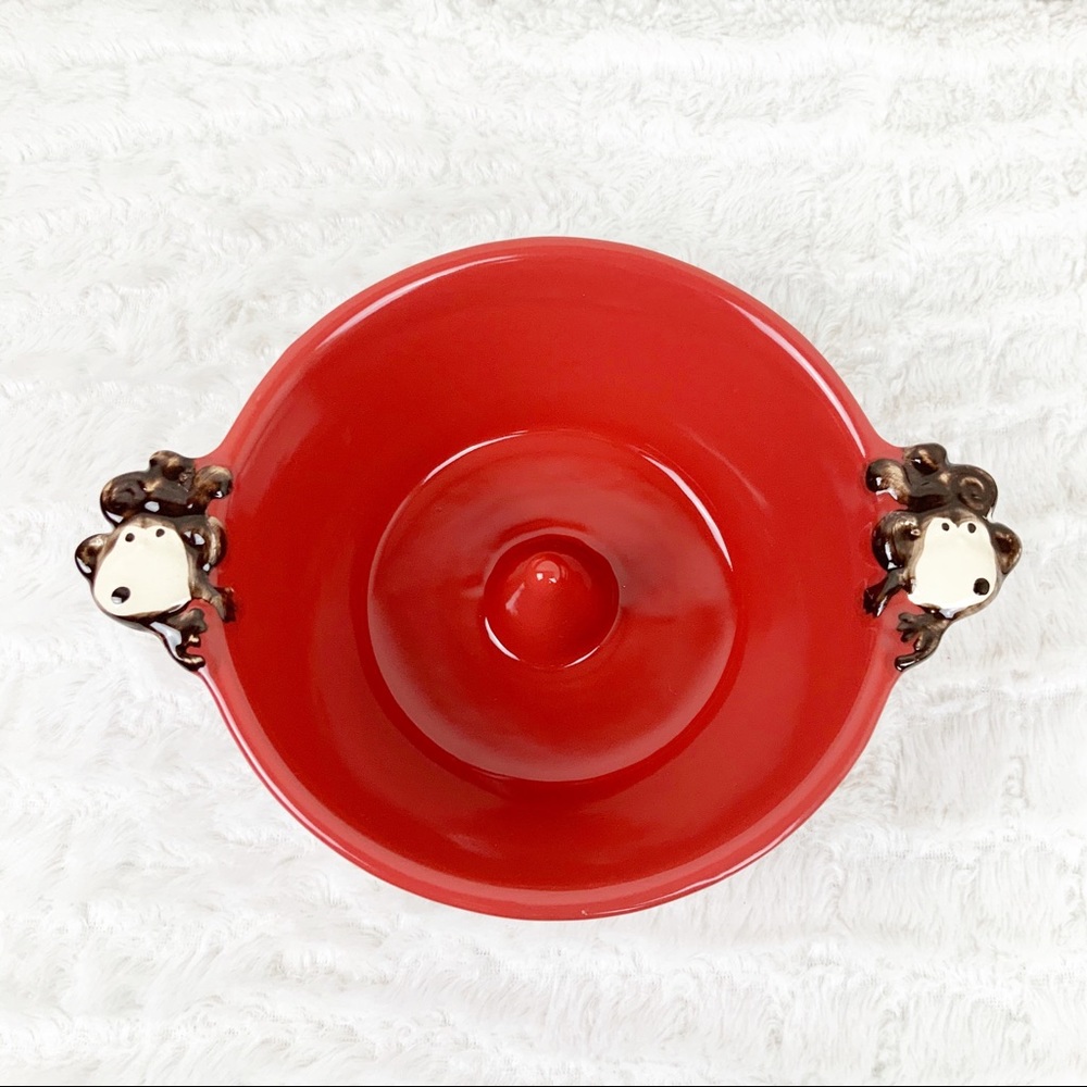 Vintage LTD Commodities Monkey Handles Bread Cake Pan Bowl Safari
